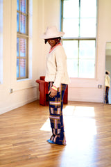 Okara Aso Oke pantalones vaqueros cargo