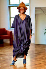 Robe caftan en jean Uza