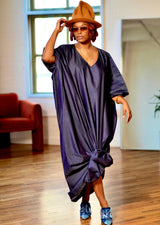 Robe caftan en jean Uza
