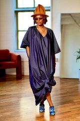 Robe caftan en jean Uza