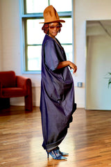 Robe caftan en jean Uza