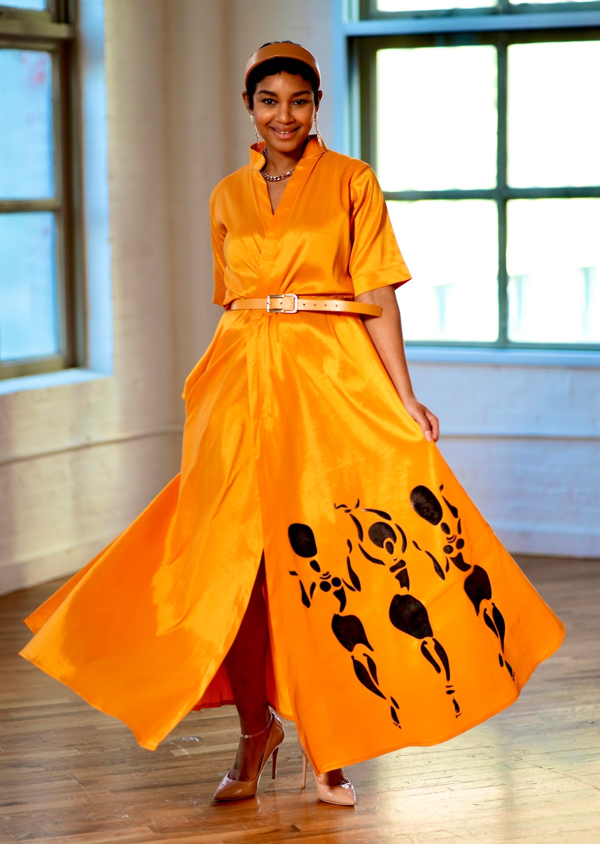 Vestido cruzado Cela