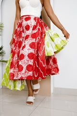 Jupe patchwork Onje Ankara