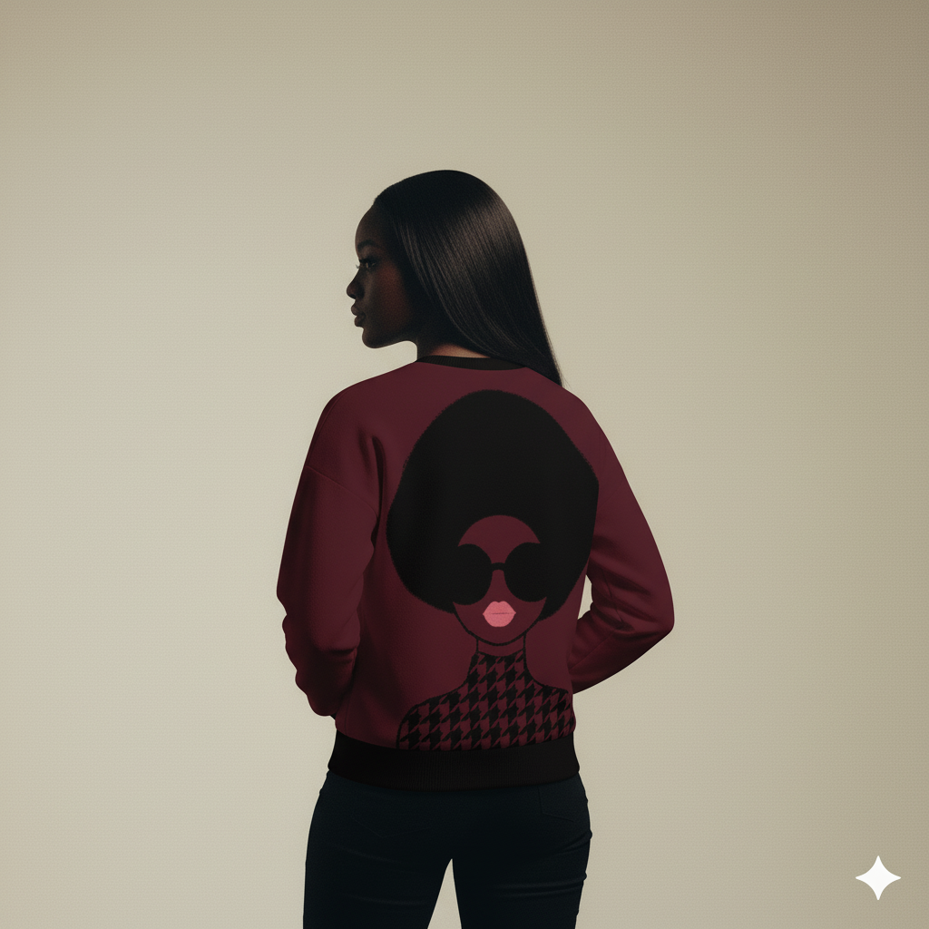 Angi Diva Knit Sweater - Maroon