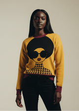 Angi Diva Knit Sweater - Yellow