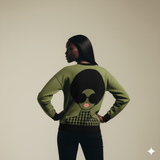 Angi Diva Knit Sweater - Green