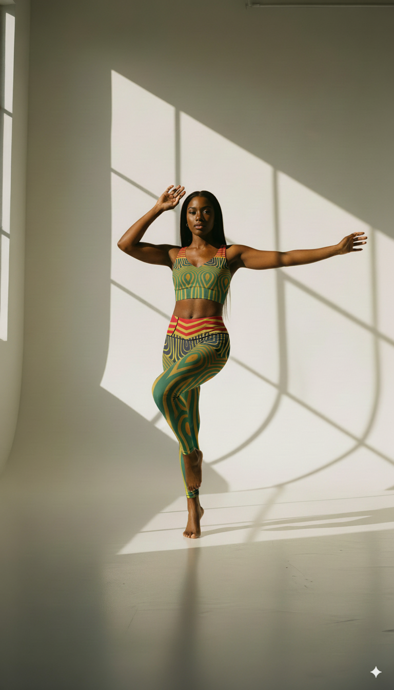 Zeya WOMEN'S African Inspired YOGA LEGGINGS