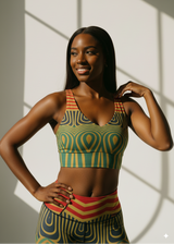 Zeya Womens African Inspired SPORTS BRA