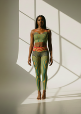 Zeya WOMEN'S African Inspired YOGA LEGGINGS