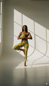 Eshe WOMEN'S African Inspired YOGA LEGGINGS