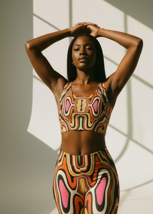 Kene Womens African Inspired SPORTS BRA