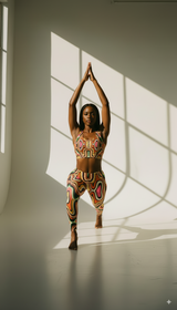 Kene WOMEN'S African Inspired YOGA LEGGINGS