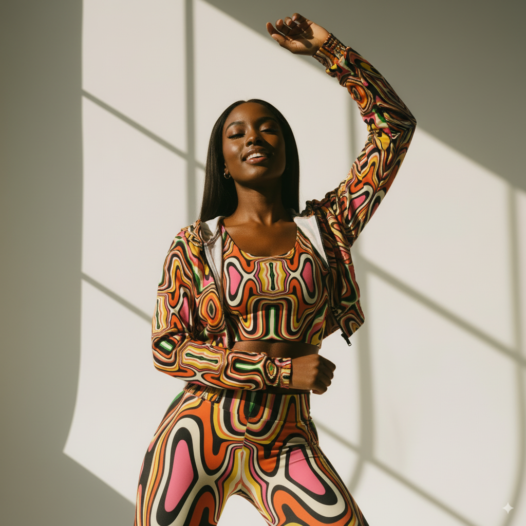 Kene WOMEN'S  African Inspired CHIFFON CROPPED JACKET