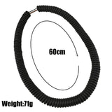 Rubber Choker: Handmade Black Statement Necklace for Women