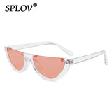 Retro Leopard Half-Frame Sunglasses: Cat Eye Vintage Shades UV400