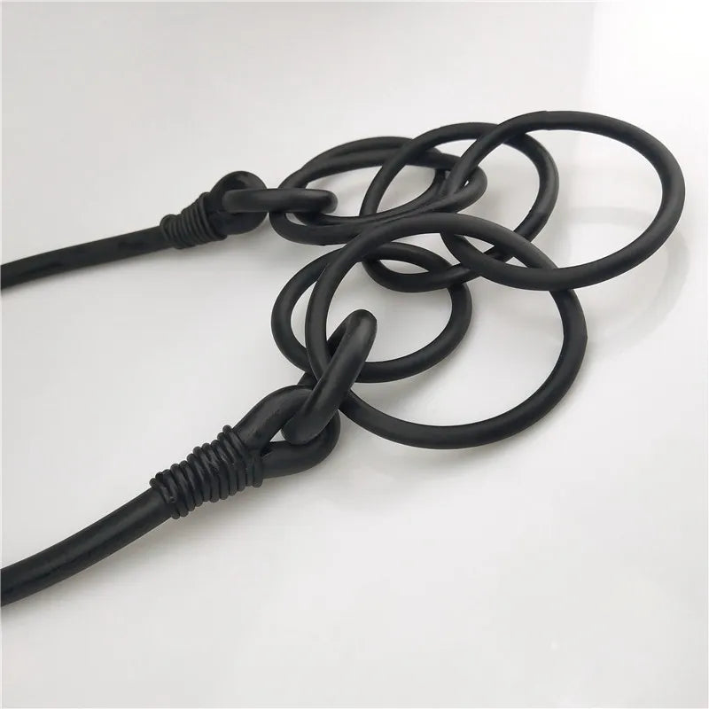 Bohemian Rubber Circle Pendant Necklace
