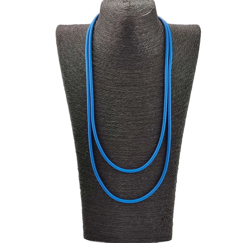 Chic Elastic Rubber Choker Necklace - Modern Handcrafted Jewelry
