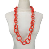 Statement Multicolor Rubber Choker Necklace - Luxury Designer Style