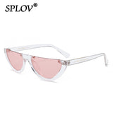 Retro Leopard Half-Frame Sunglasses: Cat Eye Vintage Shades UV400