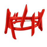 Red Statement Rubber Pendant Chain