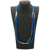Chic Multicolor Rubber Choker Necklace - Modern & Handmade