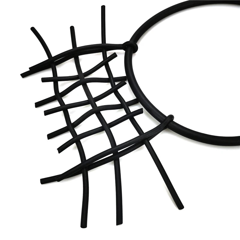 Geometric Rubber Charm Necklace - Punk & Gothic Chic