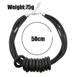 Rubber Choker Necklace - Designer Handmade Luxury Jewelry