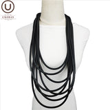 Statement Choker: Luxury Handmade Rubber Necklace for Women