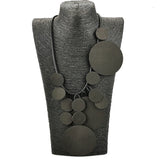 Geometric Pendant Necklace - Silicone & Alloy