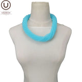 Luxury Mesh Ribbon Choker | Holographic 12-Color Collar Necklace