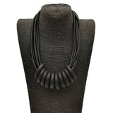 Rubber Choker Necklace - Designer Handmade Luxury Jewelry