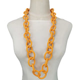 Statement Multicolor Rubber Choker Necklace - Luxury Designer Style