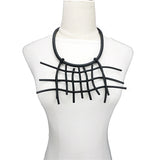 Geometric Rubber Charm Necklace - Punk & Gothic Chic