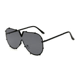 OEC CPO Men's Oversized Pilot Sunglasses - UV400 Gradient Designer Shades