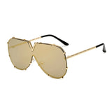OEC CPO Men's Oversized Pilot Sunglasses - UV400 Gradient Designer Shades