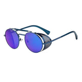 Steampunk Round Metal Sunglasses: Retro Shields UV400 | Designer Eyewear