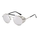 Steampunk Round Metal Sunglasses: Retro Shields UV400 | Designer Eyewear