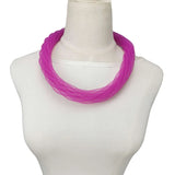 Luxury Mesh Ribbon Choker | Holographic 12-Color Collar Necklace