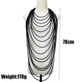 Avant-Garde Rubber Art Pendant Necklace