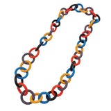 Statement Multicolor Rubber Choker Necklace - Luxury Designer Style