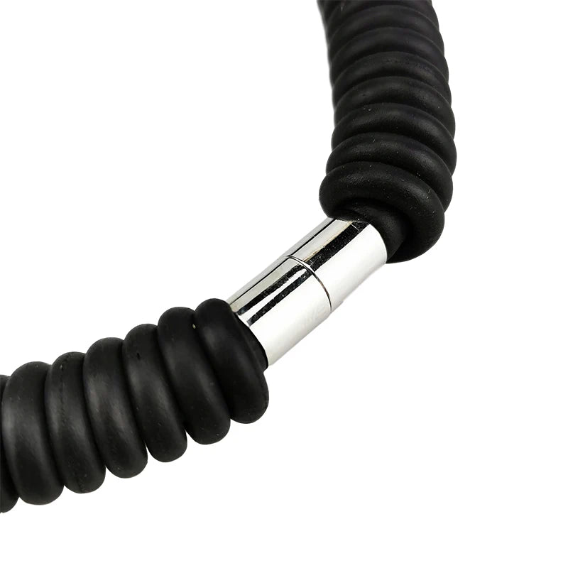 Rubber Choker: Handmade Black Statement Necklace for Women