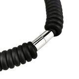 Rubber Choker: Handmade Black Statement Necklace for Women
