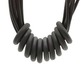 Rubber Choker Necklace - Designer Handmade Luxury Jewelry