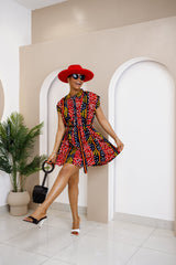 Vestido camisero corto divertido Ikukuoma: atrevido y fresco