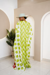 Caftan Adire teint à la main Ndenkem