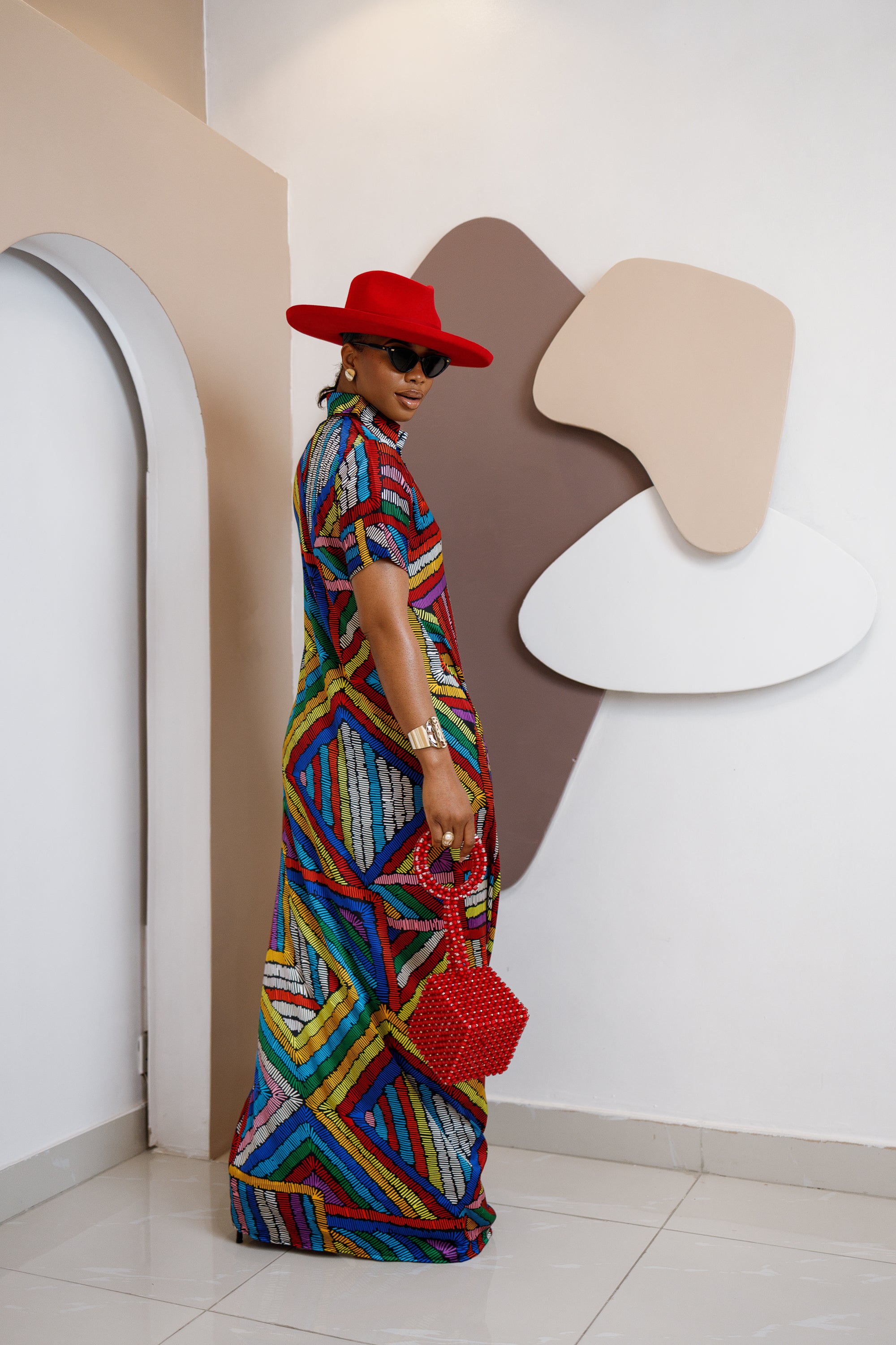 Ndeunoh Silk Ankara Kaftan
