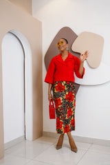 Ndukaaku Cropped Jacket & Skirt Set