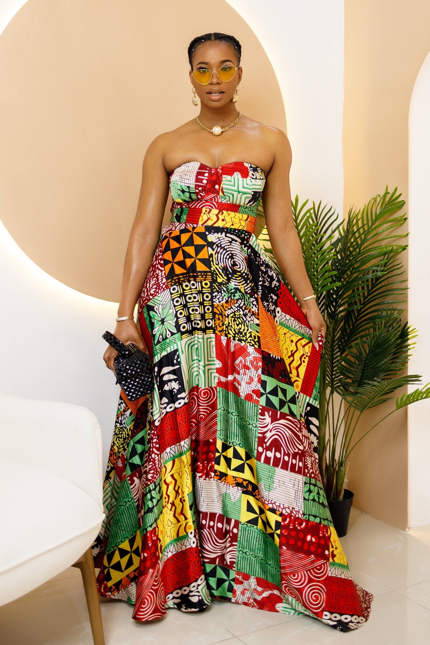 Nwaokpu Strapless Dress