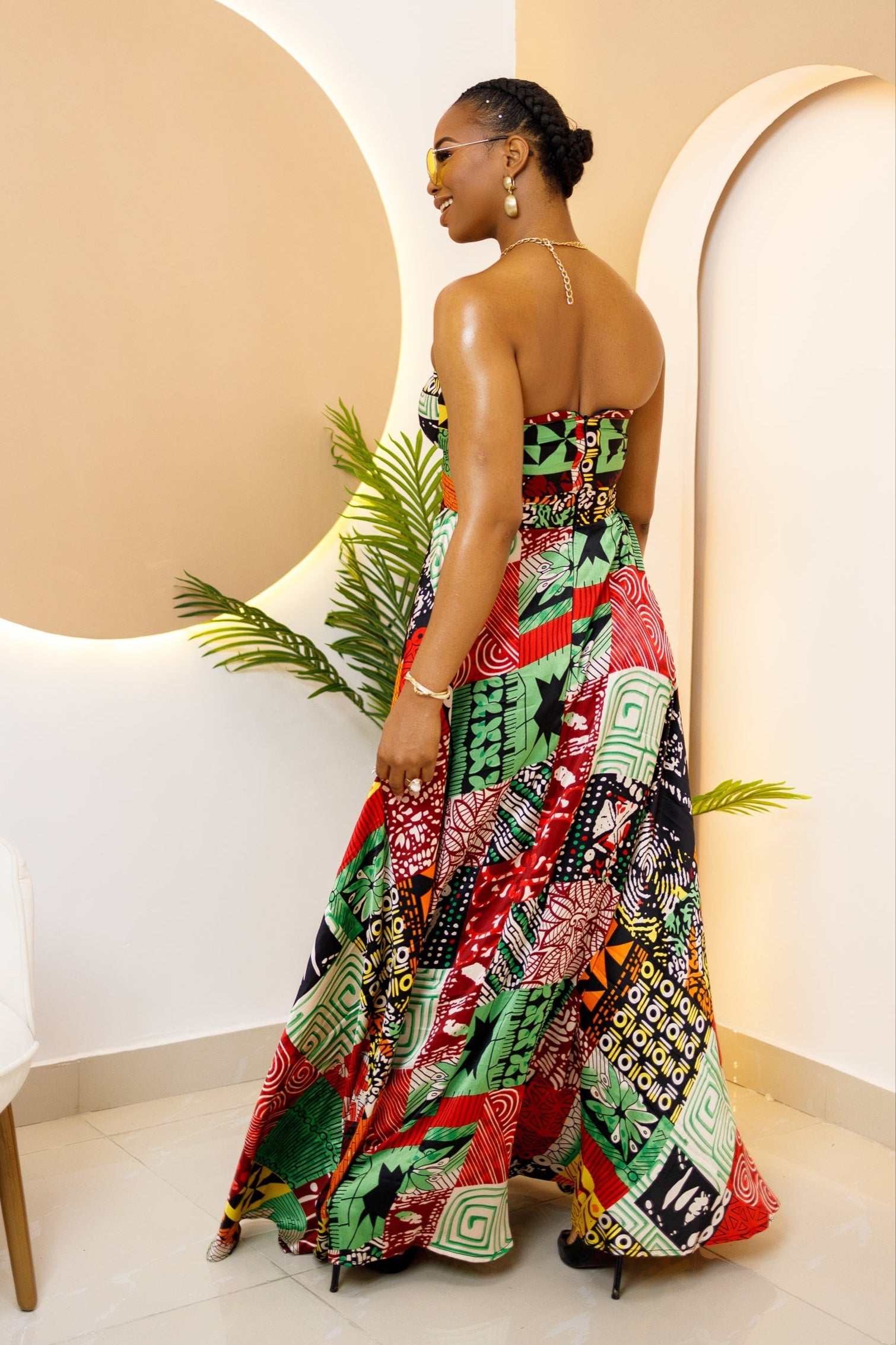Nwaokpu Strapless Dress