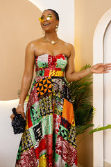 Nwaokpu Strapless Dress